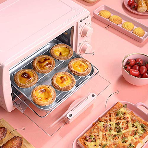 NXDRSM 12L Mini Oven Adjustable Temperature 0-230℃ and 60 Minutes Timer Three-Layer Baking Position Household Baking Multi-Function Fully Automatic Electric Oven Baking Cake Bread Pizza with Acc.