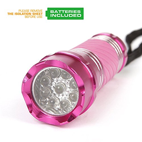 Everbrite 4-Pack Mini LED Glow-in-the-Dark Colored Flashlights