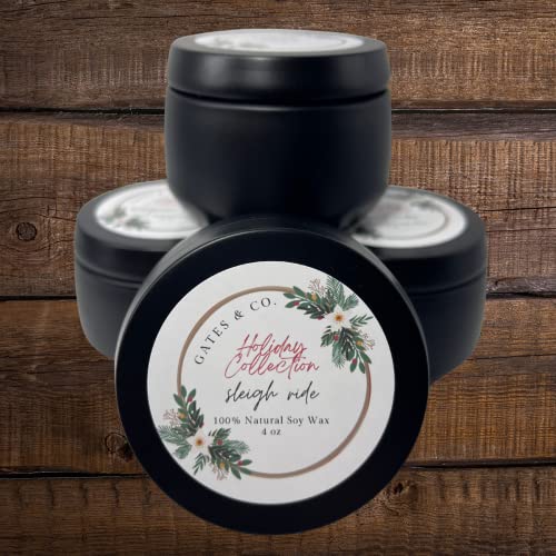 Holiday Candle for Gift Giving Holiday Scents Candle Variety Pack Of 4 Ounce Scented Coconut Soy Wax All Natural Candles Winter Scented