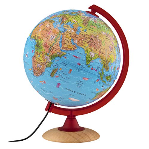 Waypoint Geographic Safari Explorer Animals Globe for Children's Globe with 100's of Animal Illustrations