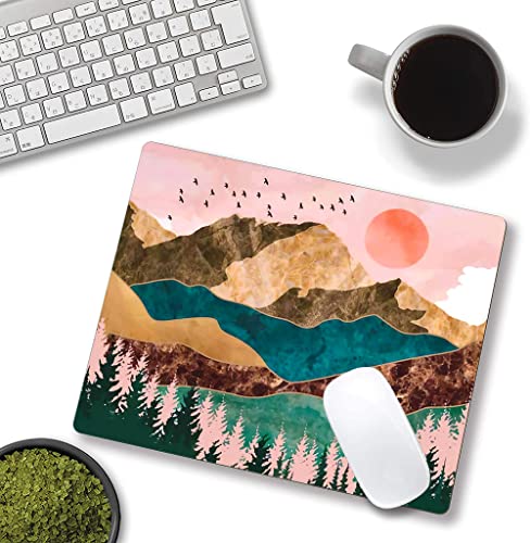 Mouse Pad, Desert Mountains and Sunset, Non-Slip for Office, Work or Gaming