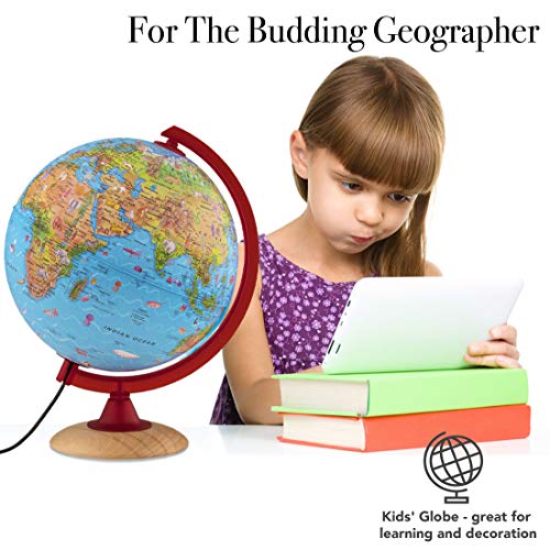 Waypoint Geographic Safari Explorer Animals Globe for Children's Globe with 100's of Animal Illustrations