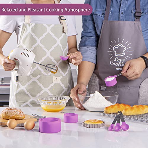 4 PCS Solid Sturdy Stainless Steel Stackable Measuring Cups Set to Measure  Dry and Liquid Ingredients for Kitchen Cooking Baking