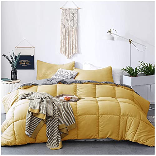 All Season Down Alternative Reversible Quilted Comforter Set w/Shams  (8 colors)