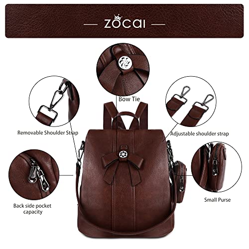 Backpack Purse for Women Fashion Backpack Purses PU Leather Daypacks Anti-Theft Shoulder Bag Satchel Purse