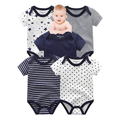 Kiddiezoom Unisex Baby Bodysuits Pants Baby Clothes Short Sleeve Bodysuits