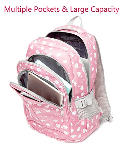 Pink Hearts Sweetheart School Backpacks for Children, Bookbag