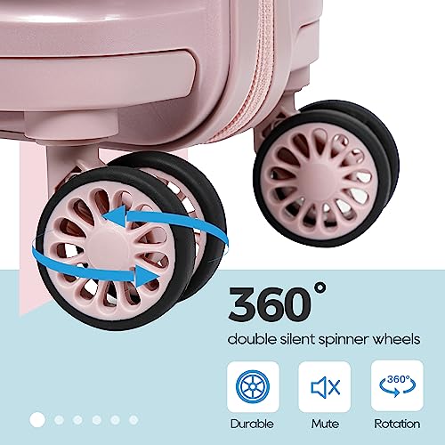 5-Pc Hard Shell Expandable Suitcase Luggage Set with Spinner Wheels and TSA Locks  (4 colors)