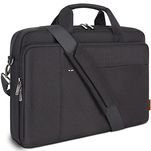 DOMISO 17.3 inch Laptop Bag Business Briefcase Water-resistant Notebook Messenger Shoulder Bag for 17.3