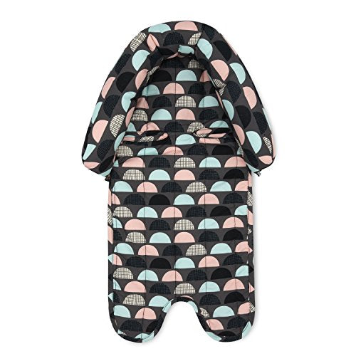 Pink, Gray & Teal Baby & Toddler 2-in-1 Head Support for Car Seats, Strollers & Bouncers