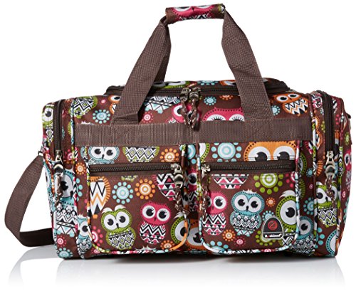 19-Inch Carry-On, Overnight, Weekender Duffel Bag, Colorful Owls