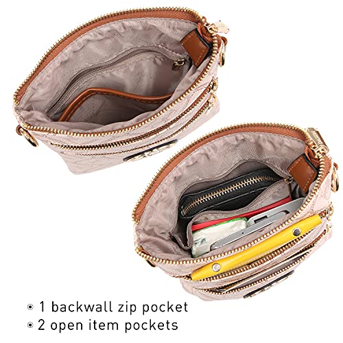 Women Shoulder Bag Crossbody Soft Leather Purses Multi Pocket Retro style |  eBay