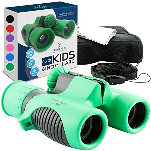 High Resolution 8x21 Kids Compact Binoculars, Outdoor Hiking, Camping, Spying Gear  (6 colors)