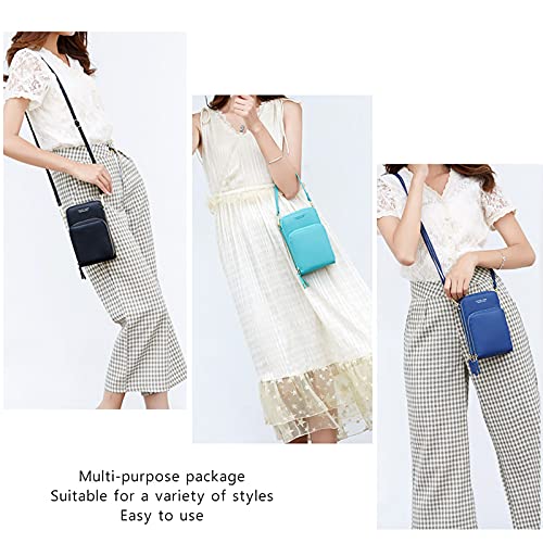 Small Crossbody Cell Phone Purse for Women, Mini Messenger Shoulder Handbag Wallet with Credit Card Slots