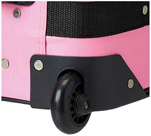 Rockland Fashion Softside Upright Luggage Set, Pink Cross, 2-Piece (14/19)