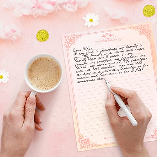 Watercolor Butterfly Writing Stationery Paper, 24 Lined 8.5 x 11-inch Heavy-Weight Sheets w/Envelopes