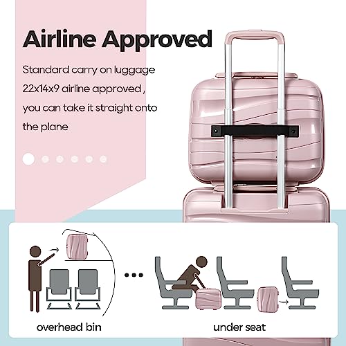 5-Pc Hard Shell Expandable Suitcase Luggage Set with Spinner Wheels and TSA Locks  (4 colors)
