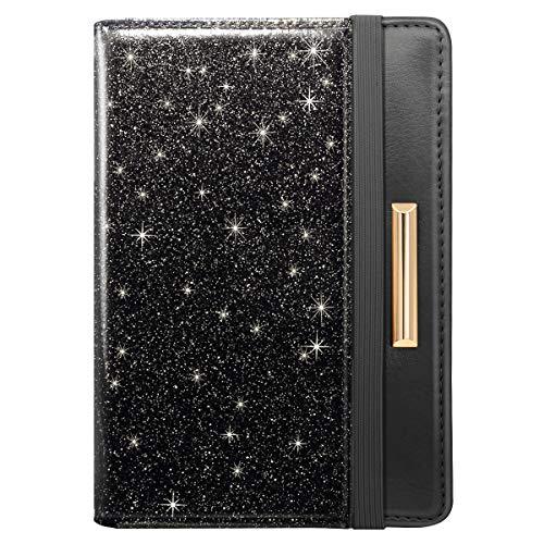 Slim 2-Toned Solids & Patterns RFID Blocking Passport Cover Wallet w/Card Slots & Elastic Band  (17 styles)