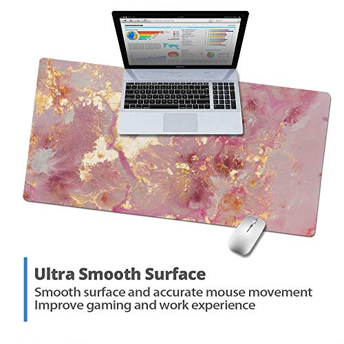 Large Marble Look Waterproof Mouse Pad or Desk Protector Mat  (3 colors)