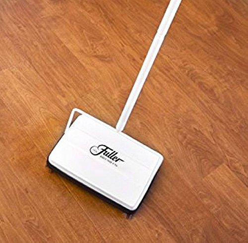 Fuller Brush 17028 Electrostatic Carpet & Floor Sweeper - 9" Cleaning Path - Lightweight - Ideal for Crumby Messes - Works On Carpets & Hard Floor Surfaces - Bright White