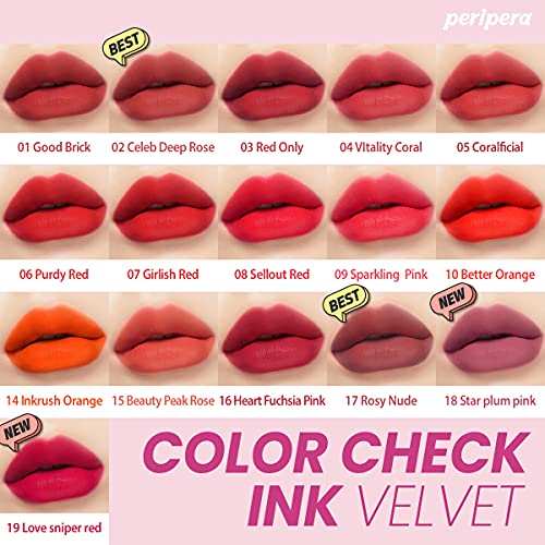 Peripera Ink the Velvet (Liquid Lip, 018 Star Plum Pink)