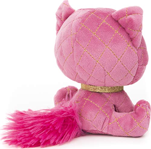 GUND P.Lushes Designer Fashion Pets Madame Purrnel Cat Premium Stuffed Animal Stylish Soft Plush Kitty with Glitter Sparkle, for Ages 3 and Up, Pink and Gold, 6”