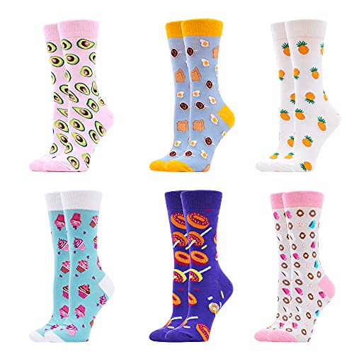 WeciBor Women's Funny Casual Combed Cotton Socks Packs (057-47)