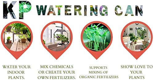 Mini Indoor/Outdoor Gardening Watering Can for Plants, 1/2 Gallon, BPA-Free  (10 colors)