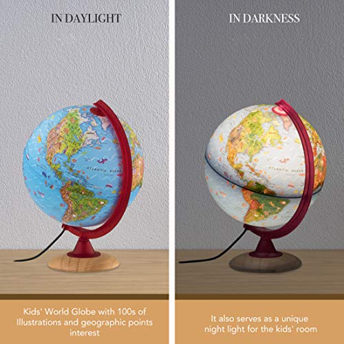 Waypoint Geographic Safari Explorer Animals Globe for Children's Globe with 100's of Animal Illustrations