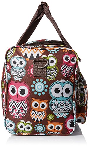 19-Inch Carry-On, Overnight, Weekender Duffel Bag, Colorful Owls