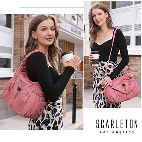 Scarleton Satchel Handbag for Women, Purses for Women, Shoulder Bags for Women, H129205 - Pink