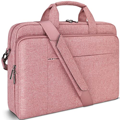 DOMISO 17.3 inch Laptop Bag Business Briefcase Water-resistant Notebook Messenger Shoulder Bag for 17.3
