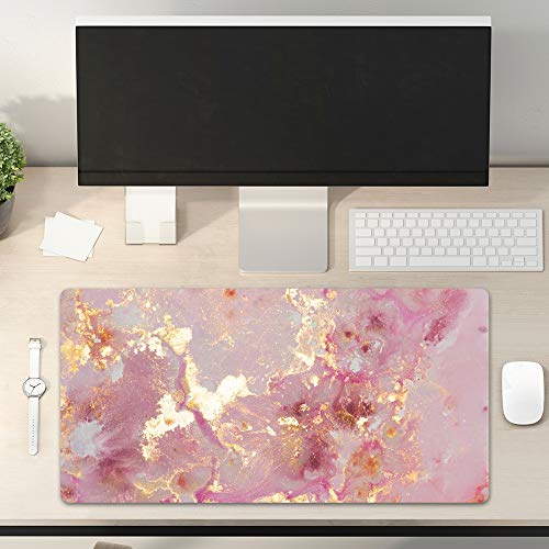 Large Marble Look Waterproof Mouse Pad or Desk Protector Mat  (3 colors)