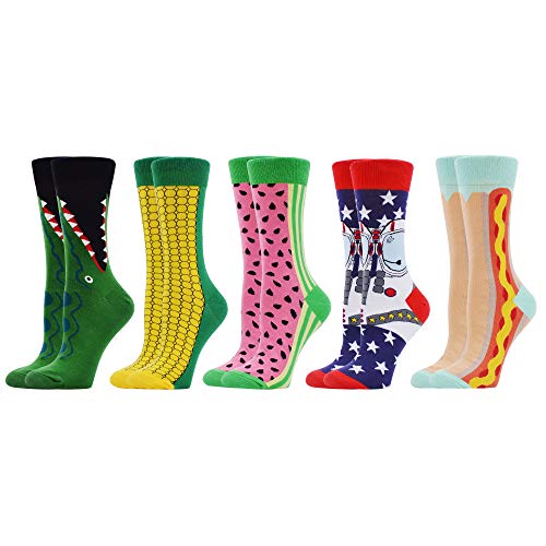 WeciBor Women's Funny Casual Combed Cotton Socks Packs (0051-66)