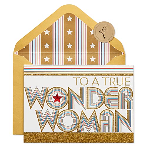 Papyrus Wonder Woman Card for Her (Birthday, Thank You, Friendship)