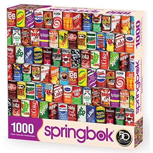 Springbok's 1000 Piece Jigsaw Puzzle Retro Refreshments - Made in USA, Multi .
