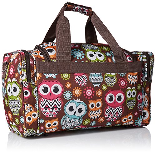 19-Inch Carry-On, Overnight, Weekender Duffel Bag, Colorful Owls