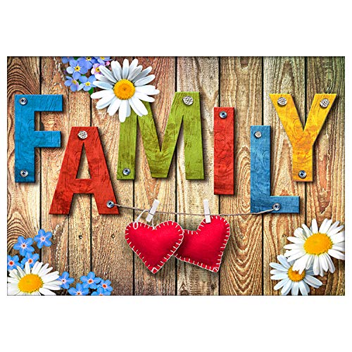 Vivid Colors Rustic "Family" Theme Full Round Drill 5D Diamond Painting