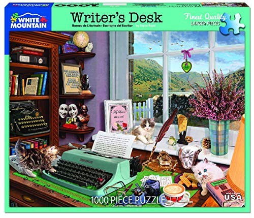 Writer’s Desk - 1000 Piece Jigsaw Puzzle, Extra Large Sturdy Chipboard Pieces