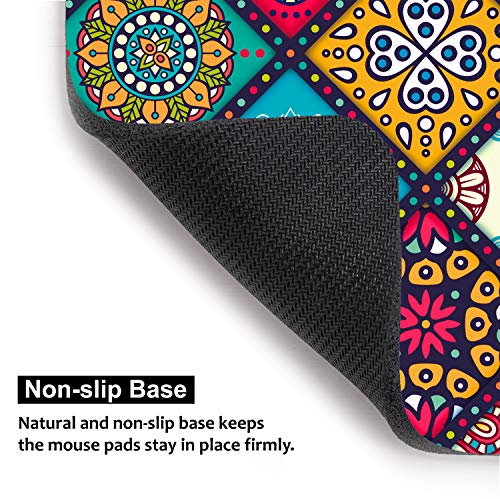 Anti-Slip Mouse Pad for Work or Gaming, Mandala Mosaic