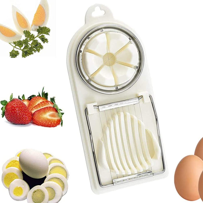 Multipurpose Egg Cutter Slicer for Eggs, Fruits or Vegetables  (4 colors)