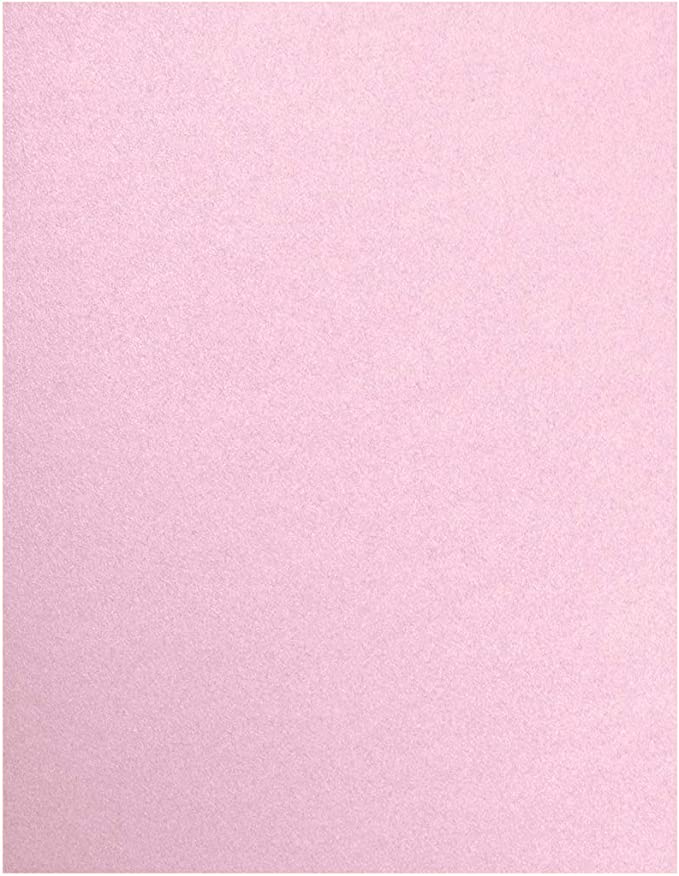 Pink Rose Quartz Metallic 8.5" x 11" Paper for Printing, Crafts, Scrapbooking, 50-Pack