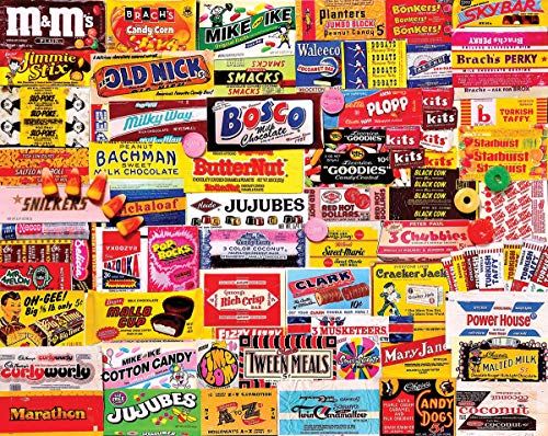 Candy Wrappers - 1000 Piece Jigsaw Puzzle, Extra Large Sturdy Chipboard Pieces