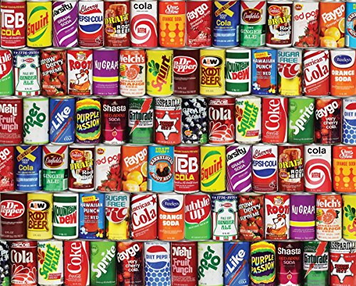 Springbok's 1000 Piece Jigsaw Puzzle Retro Refreshments - Made in USA, Multi .