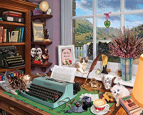 Writer’s Desk - 1000 Piece Jigsaw Puzzle, Extra Large Sturdy Chipboard Pieces