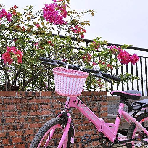 Birl's Pink Bicycle Handlebar Basket w/Bells & Streamers - Pink and Caboodle