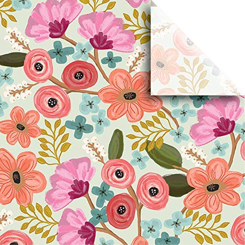 Gypsy Florals Printed Tissue Wrapping Paper, 48 Sheets (15 x 20 inches)