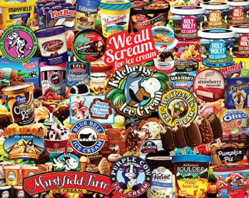 White Mountain Puzzles We All Scream for Ice Cream - 1000 Piece Jigsaw Puzzle