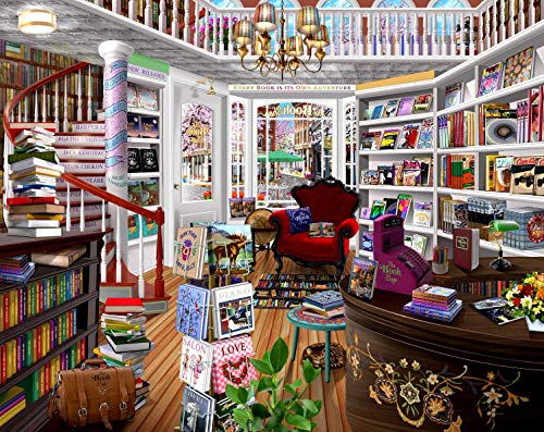 The Book Shop 1000 pc Jigsaw Puzzle by SUNSOUT INC