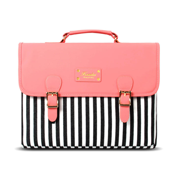 Laptop Bag 15.6 Inch - for Women Laptop Case Shoulder Messenger Macbook Pro Bag ... - Pink and Caboodle
